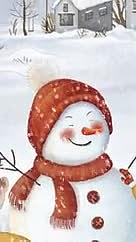 雪人插画大雪节气视频的预览图
